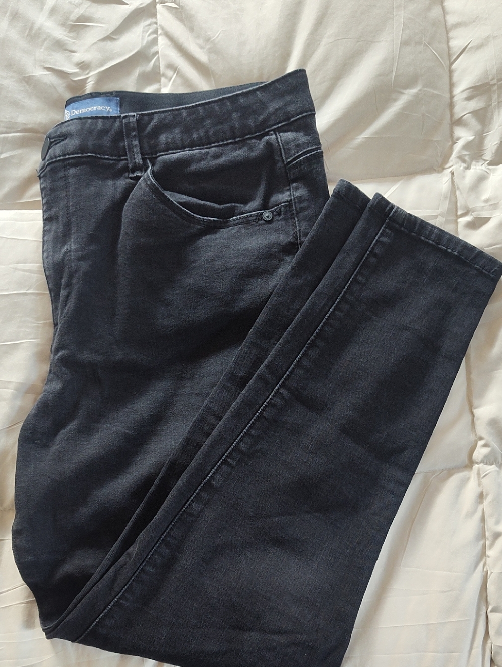 Democracy Women's Washed Black Skinny Jeans